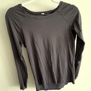 lululemon athletica Black Long Sleeve Crewneck Top